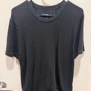Abercrombie & Fitch Dark Gray Patterned Tee